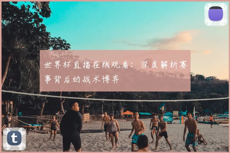 世界杯直播在线观看：深度解析赛事背后的战术博弈